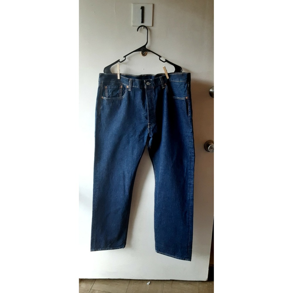 LEVIS 501 ORIGINALS MENS 38 X 30 NWT DARK DENIM BUTTONFLY